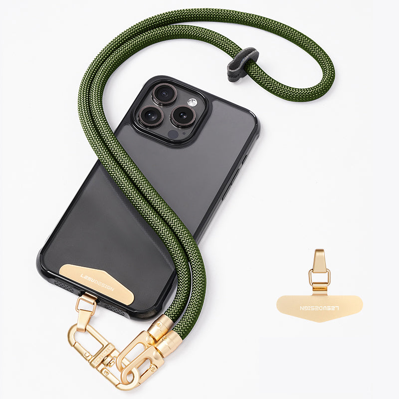 LEEU DESIGN Climbing Series 85cm Phone Lanyard Adjustable Cell Phone Crossbody Neck Rope LEEU DESIGN Climbing Series 85cm Phone Lanyard Adjustable Cell Phone Crossbody Neck Rope